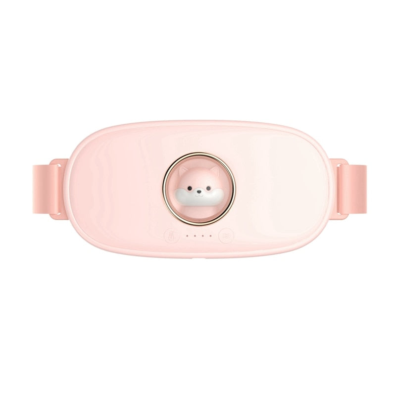 Bloomara™ Menstrual Massager – pink handheld heat therapy device for period cramp relief